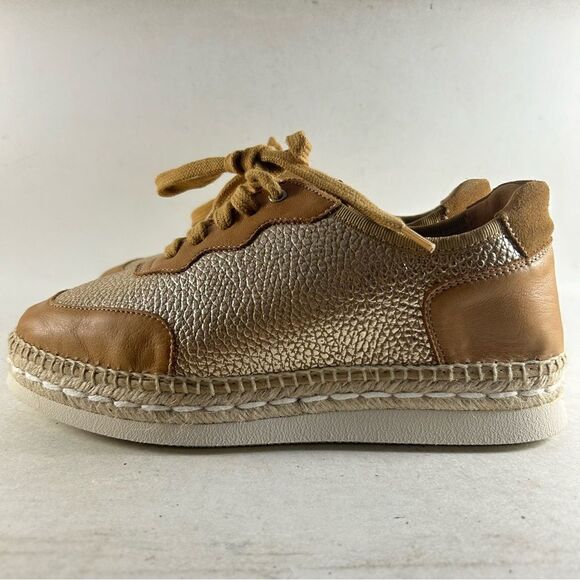 Kanna Combi Womens Espadrille Shoes Leather Sneakers Brown Size EU 36 US 5.5 - Picture 3 of 7